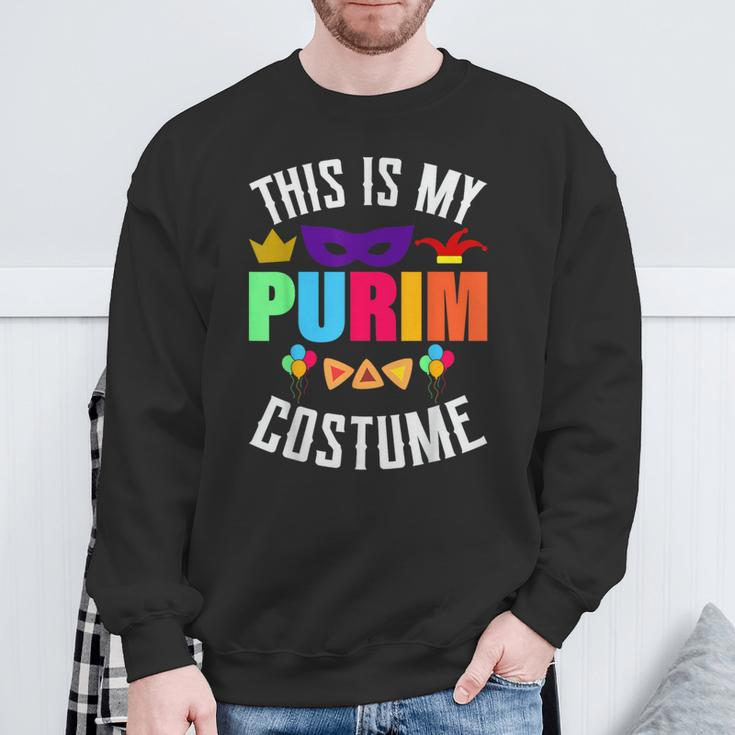 This Is My Purim Costume Purim Jewish Holiday Festival Jew Sweatshirt Gifts for Old Men