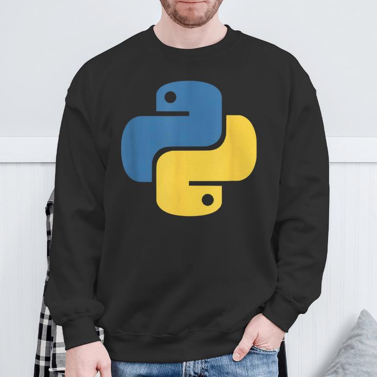 Python Logo Programmer Sweatshirt Geschenke für alte Männer