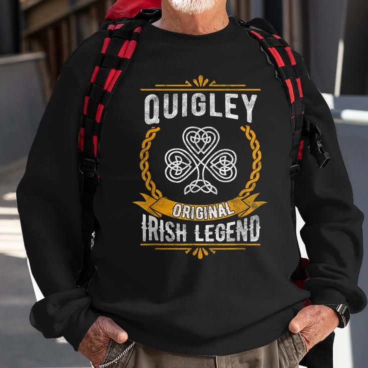 Quigley Irish Name Vintage Ireland Family Surname Sweatshirt Gifts for Old Men