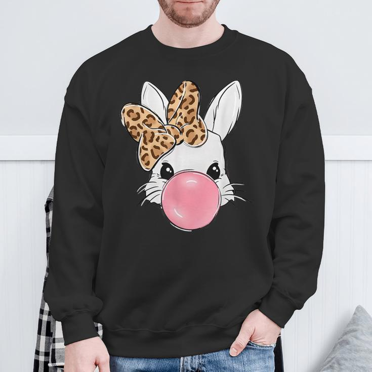 Rabbit Leopard Girls Sweatshirt Gifts for Old Men