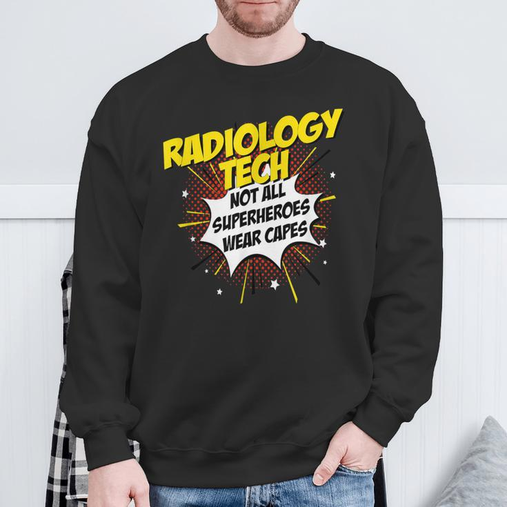 Radiology Tech Superhero Comic Idea Sweatshirt Gifts for Old Men