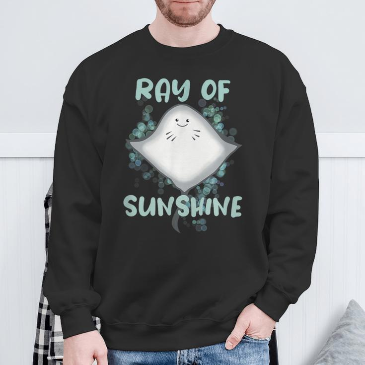 Ray Of Sunshine Stingray Sweatshirt Gifts for Old Men