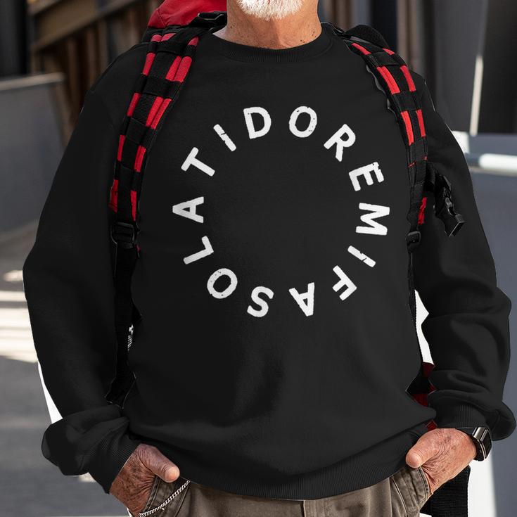 Do Re Mi Fa So La Ti Do Solfeggio Circle Sweatshirt Gifts for Old Men