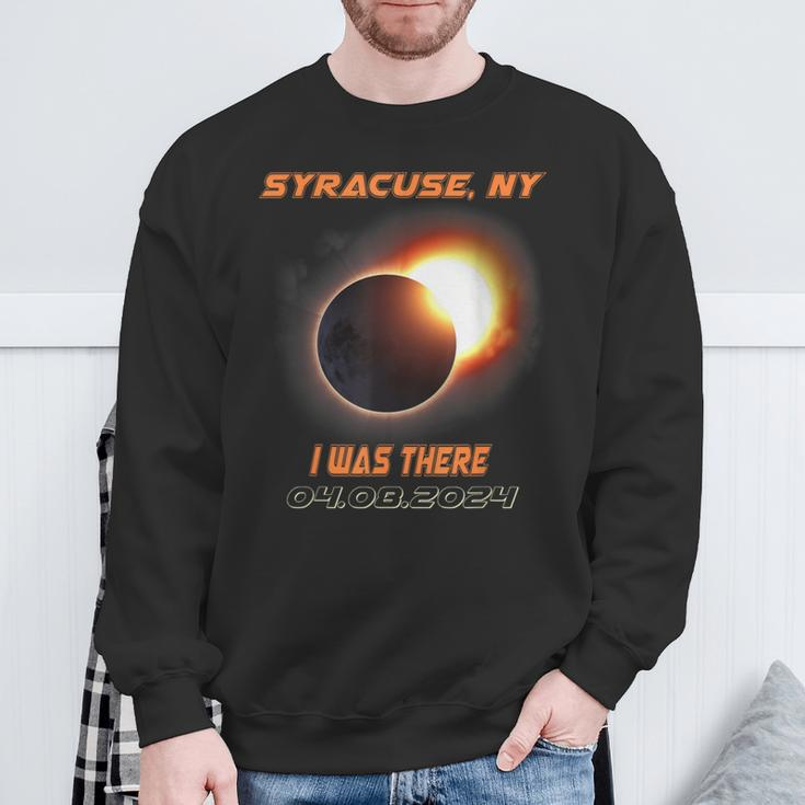 I Was There Total Solar Eclipse Syracuse New York Ny Sweatshirt Gifts for Old Men