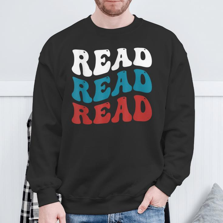 Read Read ReadingAcross That America Reading Lover Teacher Sweatshirt Gifts for Old Men