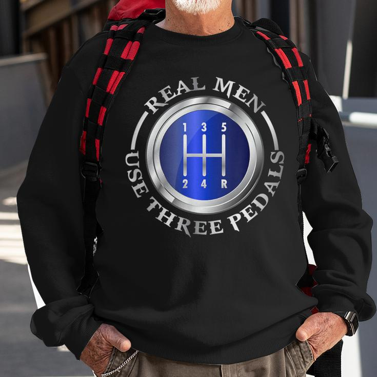Real Use Three Pedals Race Car Mechanic Men Sweatshirt Gifts for Old Men
