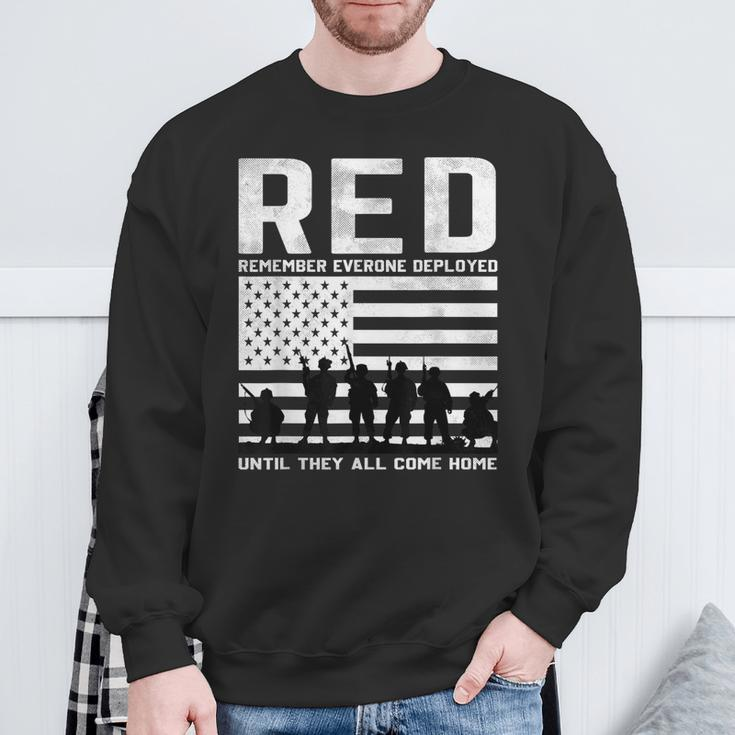 Red Friday Military Us Flag Until They Come Home My Soldier Sweatshirt Gifts for Old Men