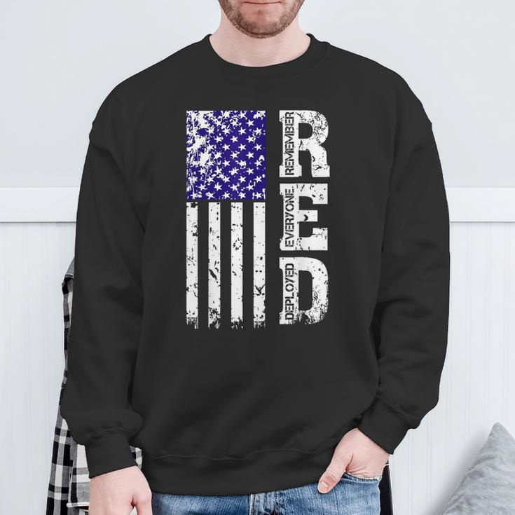RED Remember Everyone Deployed Red Friday Sweatshirt Gifts for Old Men