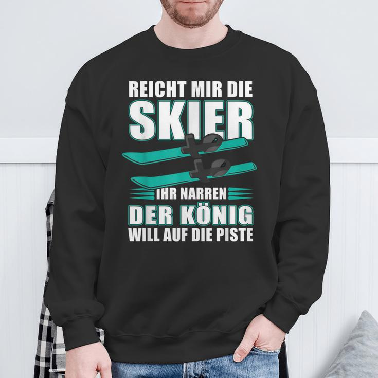 Reicht Mir Die Skier Ihr Jester Skier Sweatshirt Geschenke für alte Männer