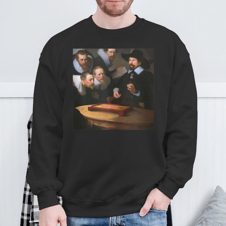 Rembrandt's The Anatomy Lesson Of Dr Tulp Operation Game Sweatshirt Gifts for Old Men