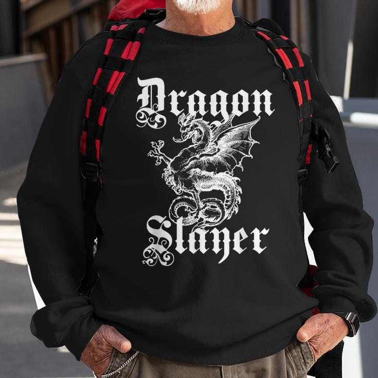 Renaissance Faire Dragon Slayer Sweatshirt Gifts for Old Men