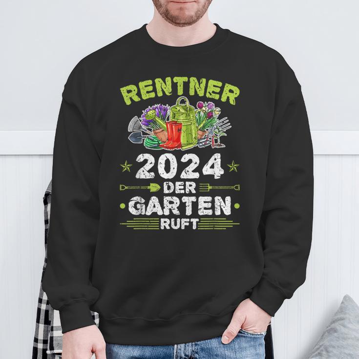 Rentner 2024 Der Garten Ruft Pensionär Hobbygärtner Pensioner Sweatshirt Geschenke für alte Männer