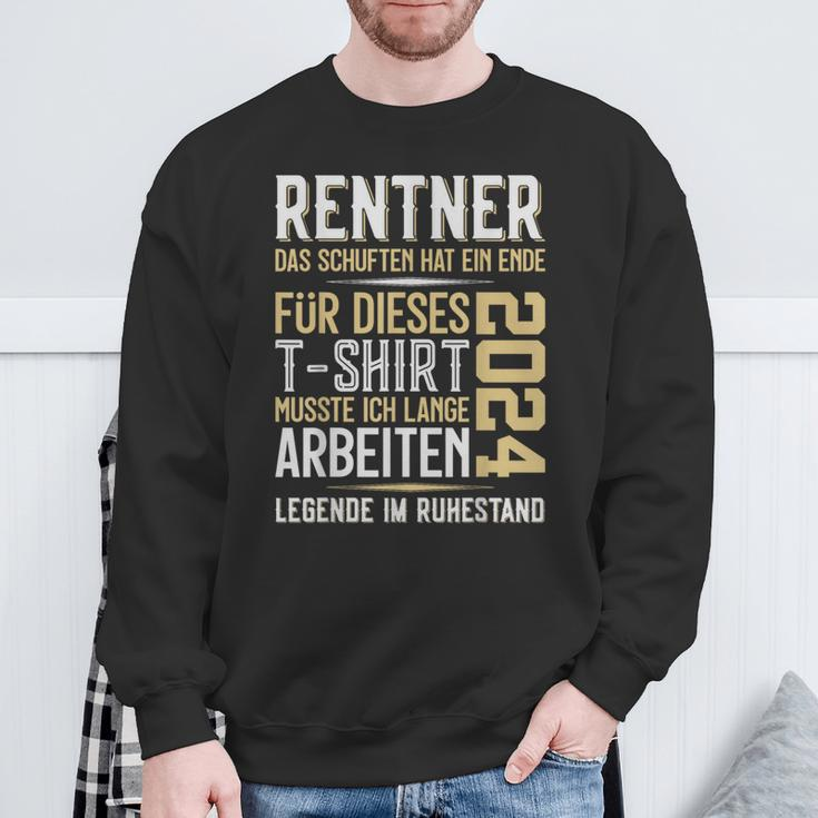 Rentner 2024 Retirement Pension Sweatshirt Geschenke für alte Männer