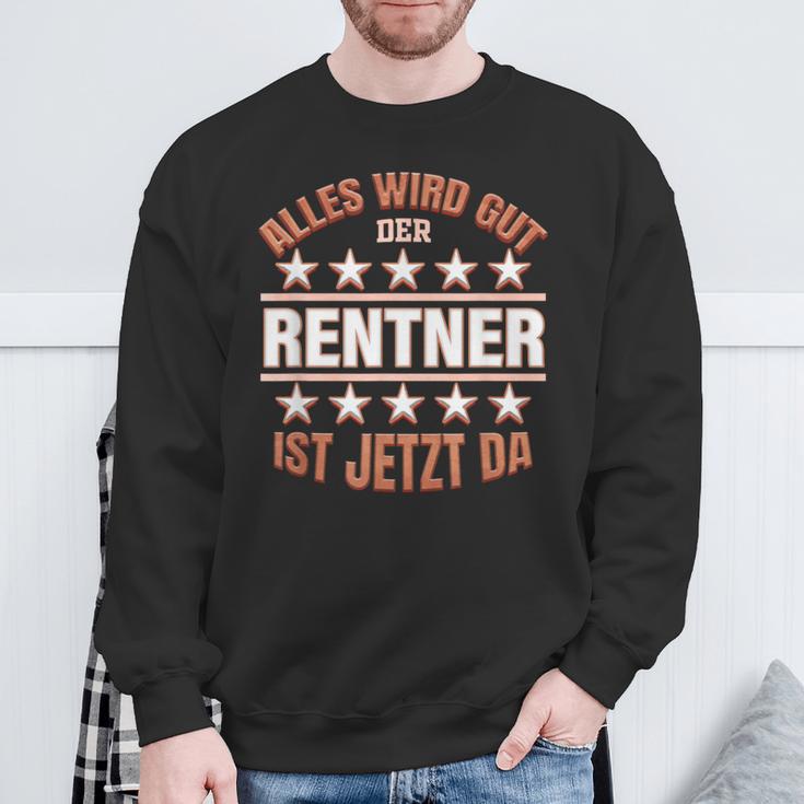 Rentner Abschied Rente Für Ruhestand Pensionierung Opa Sweatshirt Geschenke für alte Männer