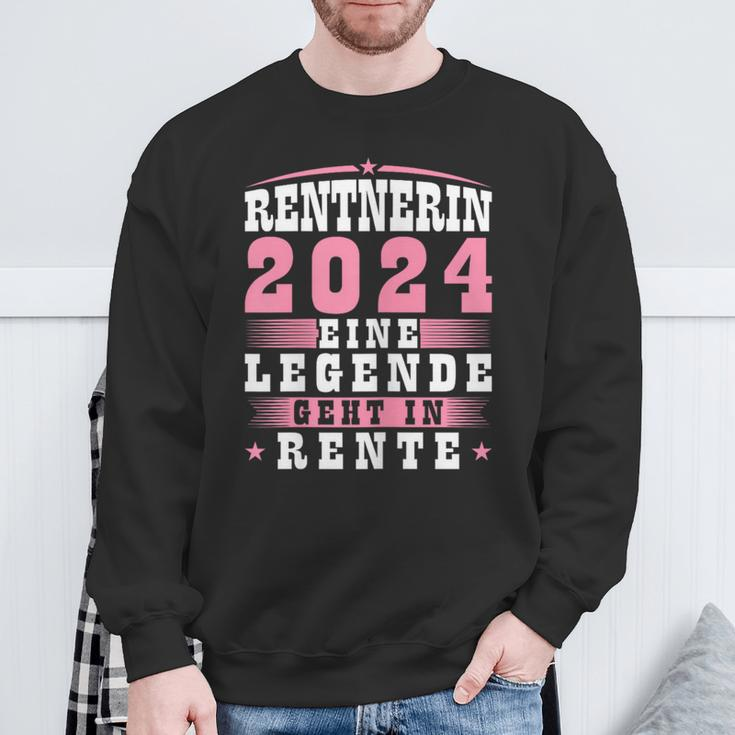 Rentnerin 2024 Eine Legende Geht In Rente Sweatshirt Geschenke für alte Männer