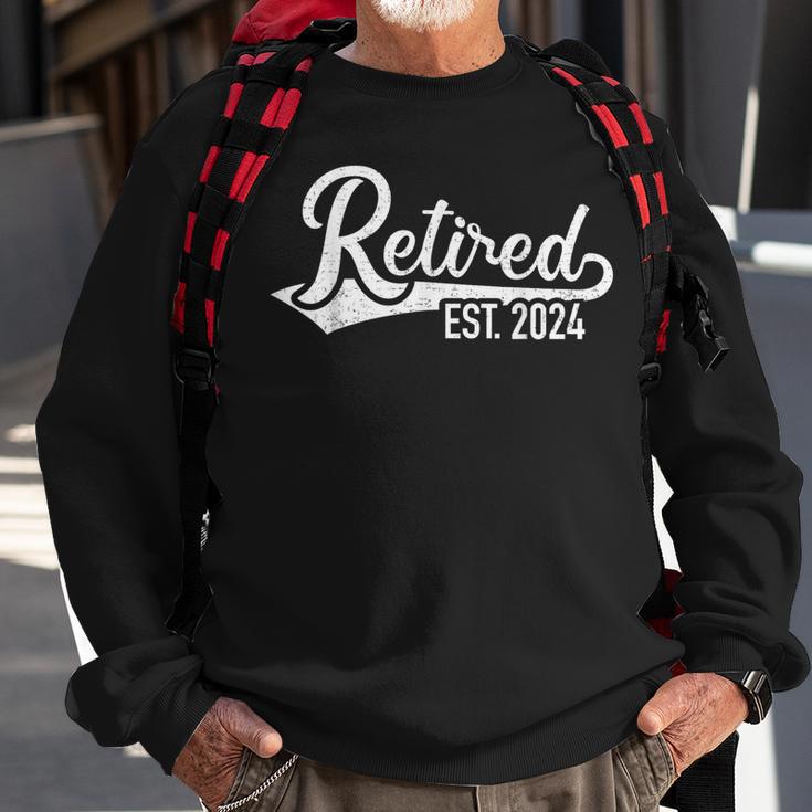 Retired 2024 For Coworker Retirement And Pensioner Sweatshirt Gifts for Old Men