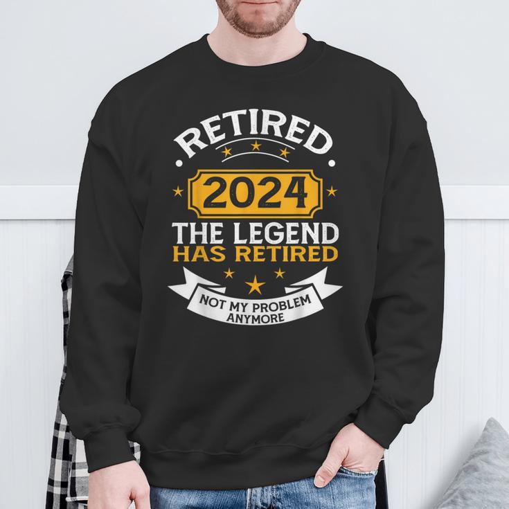 Retired 2024 Retirement Apparel For & Women Sweatshirt Gifts for Old Men