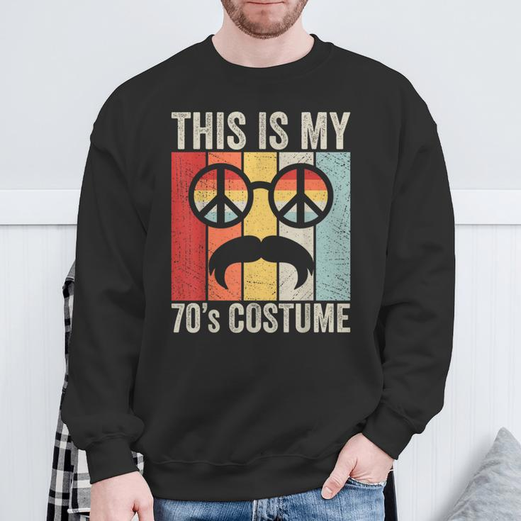 Retro This Is My 70S Costume 70 Styles 1970S Vintage Hippie Sweatshirt Gifts for Old Men