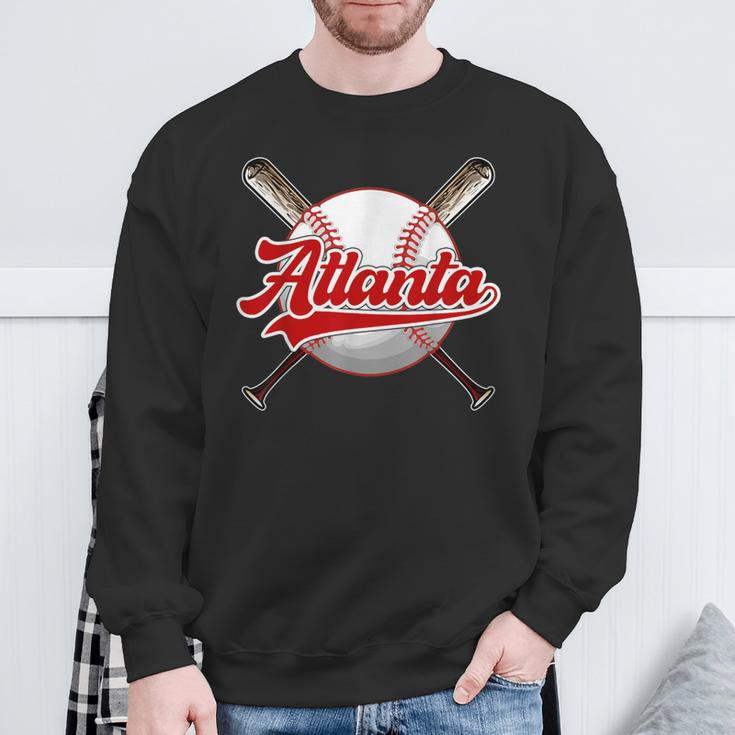 Retro Atlanta Pride Atlanta Strong Im Proud Of Atlanta Sweatshirt Gifts for Old Men