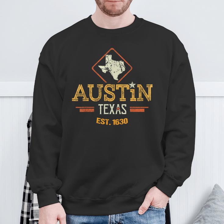 Retro Austin Texas Austin Texas Souvenir Austin Texas Sweatshirt Gifts for Old Men