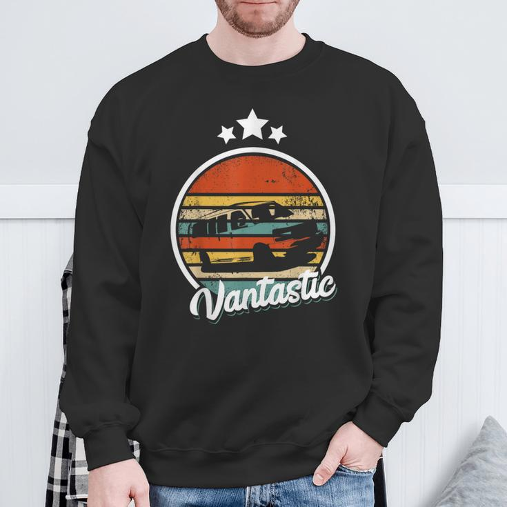Retro Camper Buslife Caravan Camping Vintage Camper Bus Sweatshirt Geschenke für alte Männer