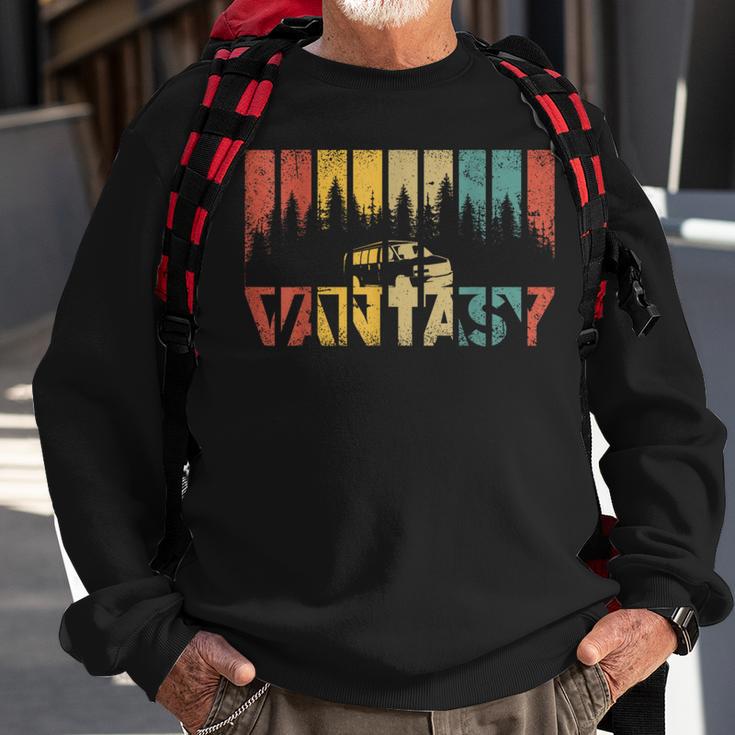 Retro Camper Van Life Vintage Vanlife Sweatshirt Gifts for Old Men