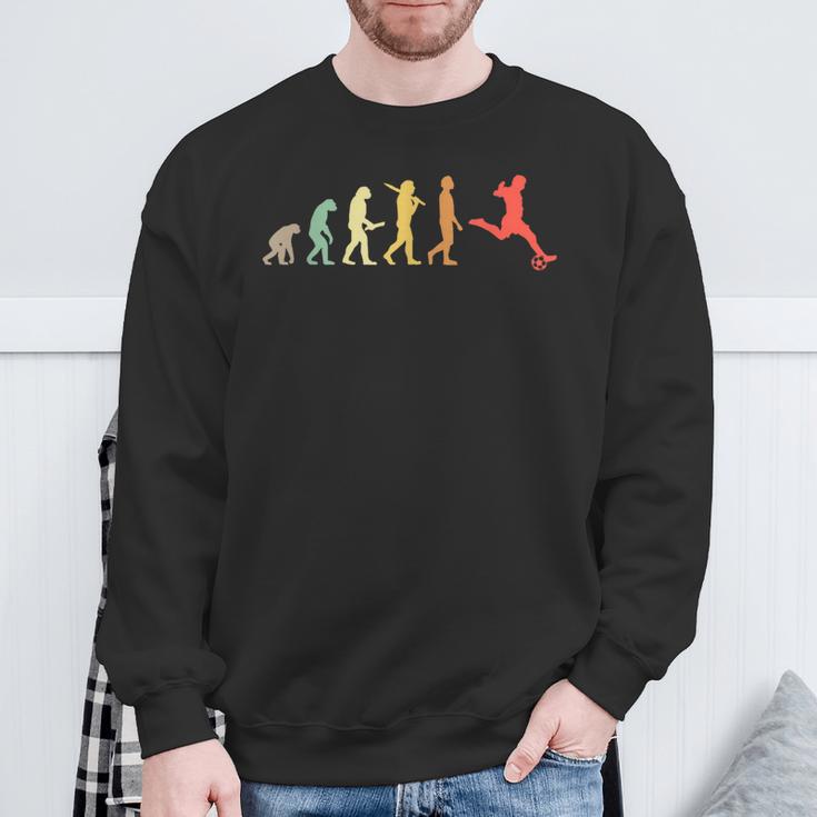 Retro Football Evolution For Footballer Sweatshirt Geschenke für alte Männer