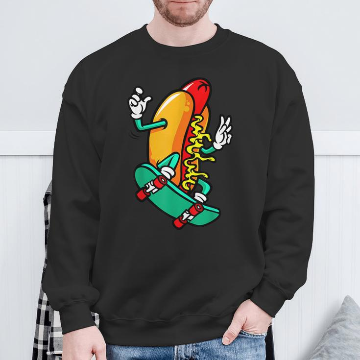 Retro Hotdogs Hot Dog Vintage Food Lover Sweatshirt Gifts for Old Men