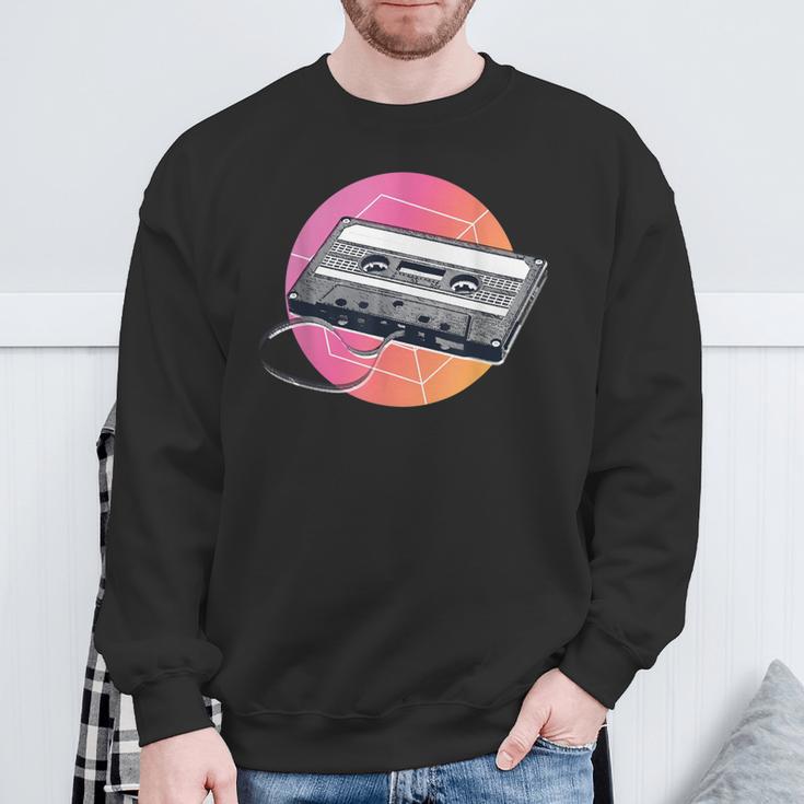 Retro Music Cassette Tape 80S 90S Vintage Graphic Sweatshirt Gifts for Old Men