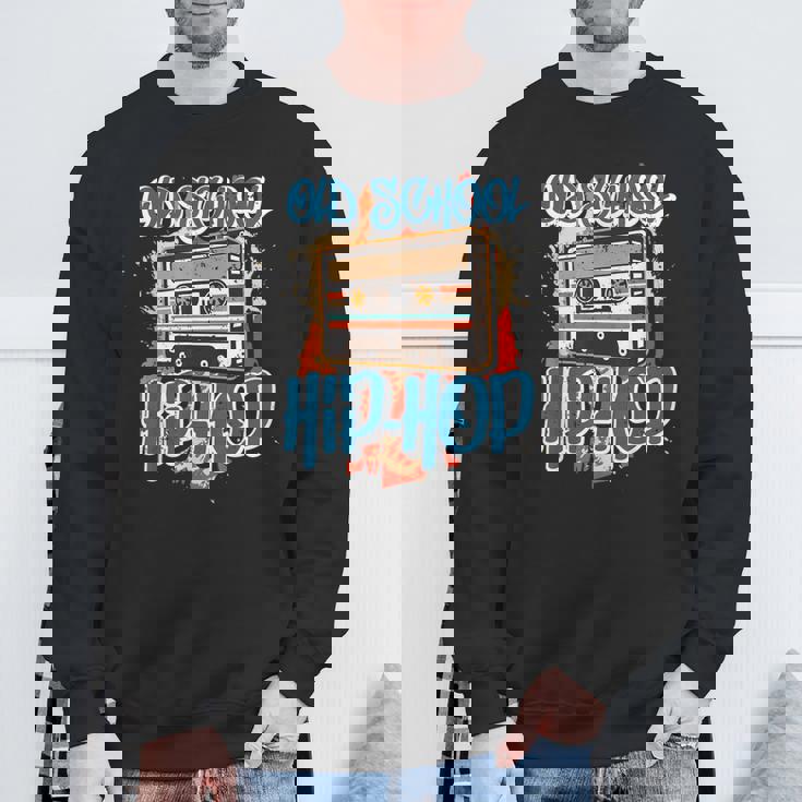 Retro Old School Hip Hop 80S 90S Graffiti Cassette Camisa de entrenamiento Regalos para ancianos