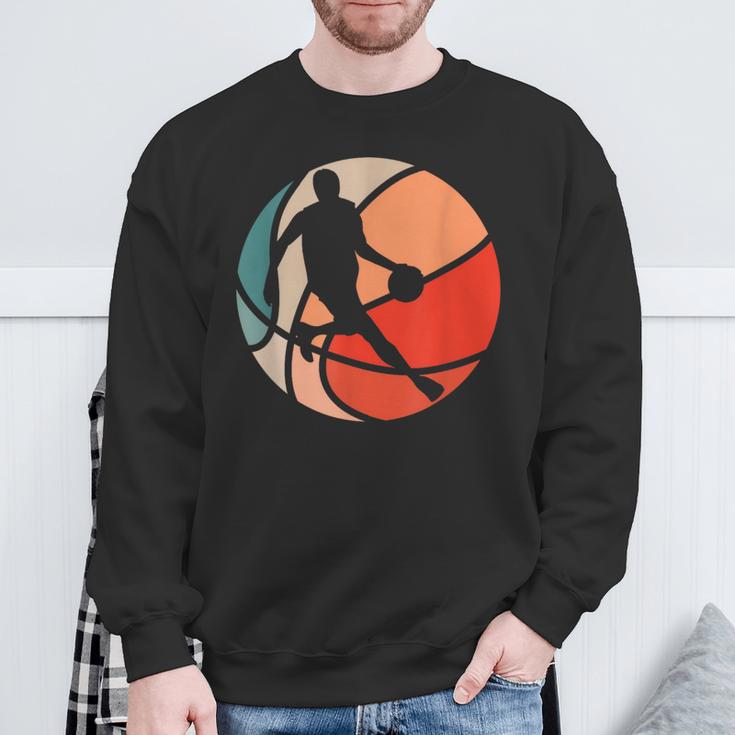 Retro Style Basketball Player Sweatshirt Geschenke für alte Männer