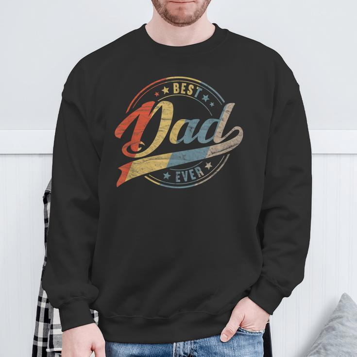 Retro Vintage Best Dad Ever Father Daddy Father's Day Sweatshirt Gifts for Old Men