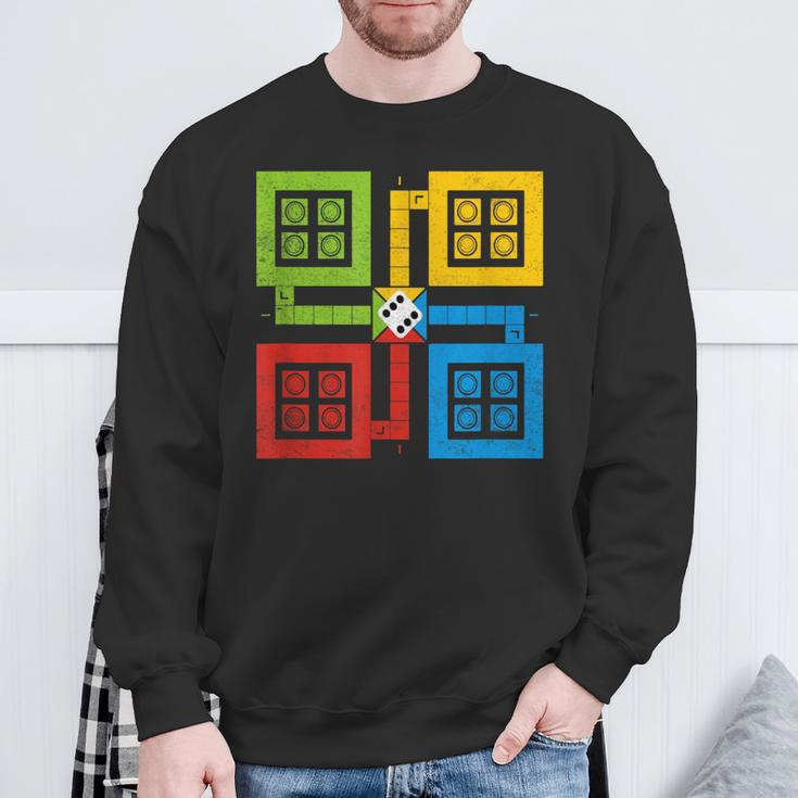 Retro Vintage Ludo Game Classic Game Costume Sweatshirt Gifts for Old Men