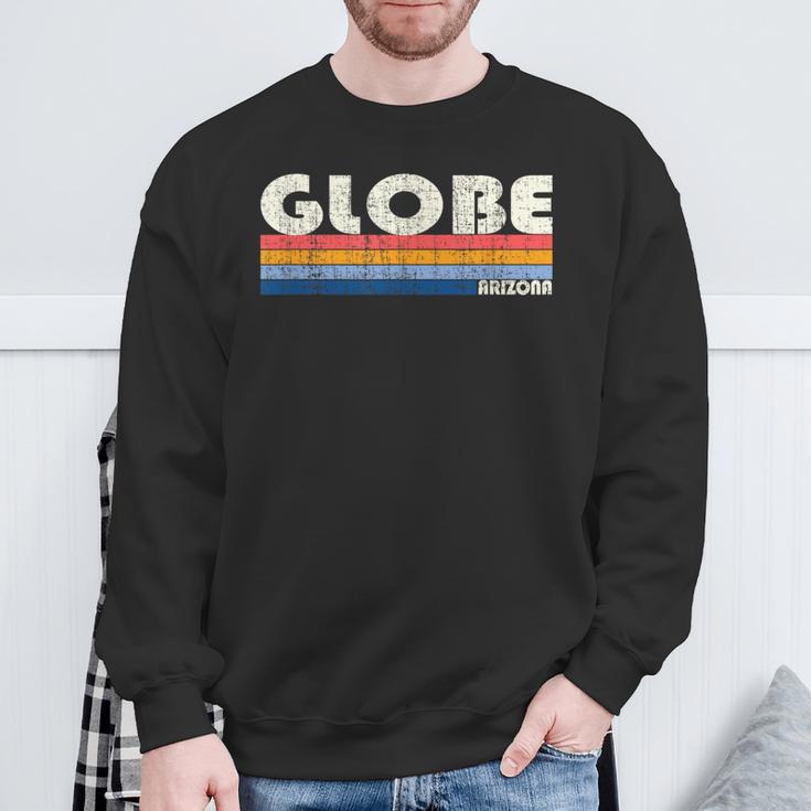 Retrointage 70S 80S Style Globe Az Sweatshirt Geschenke für alte Männer