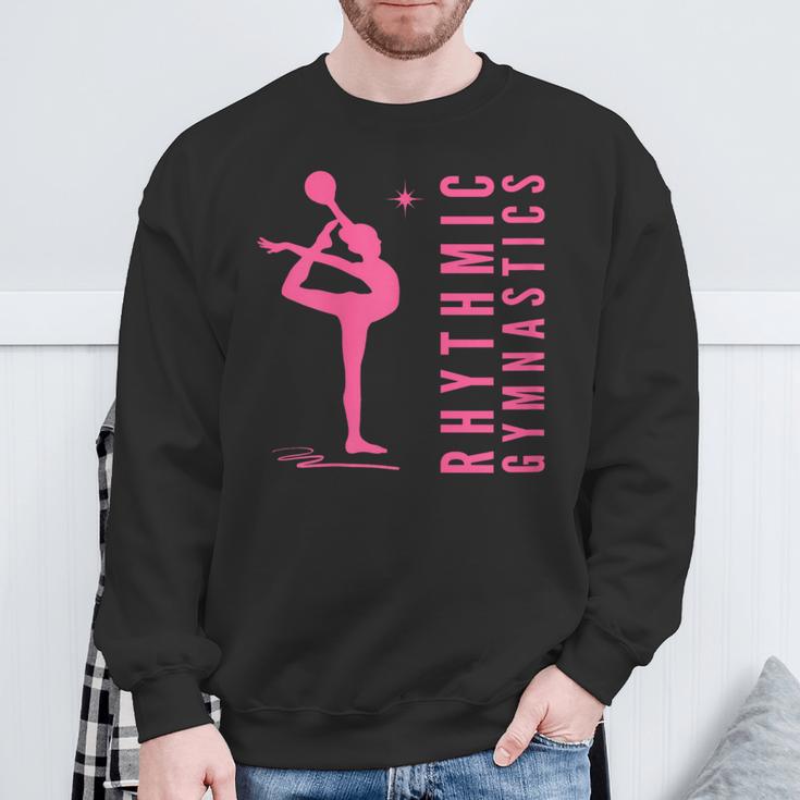 Rhythmische Sportgymnastik Gymnastik Gymnastin Mit Ball Sweatshirt Geschenke für alte Männer