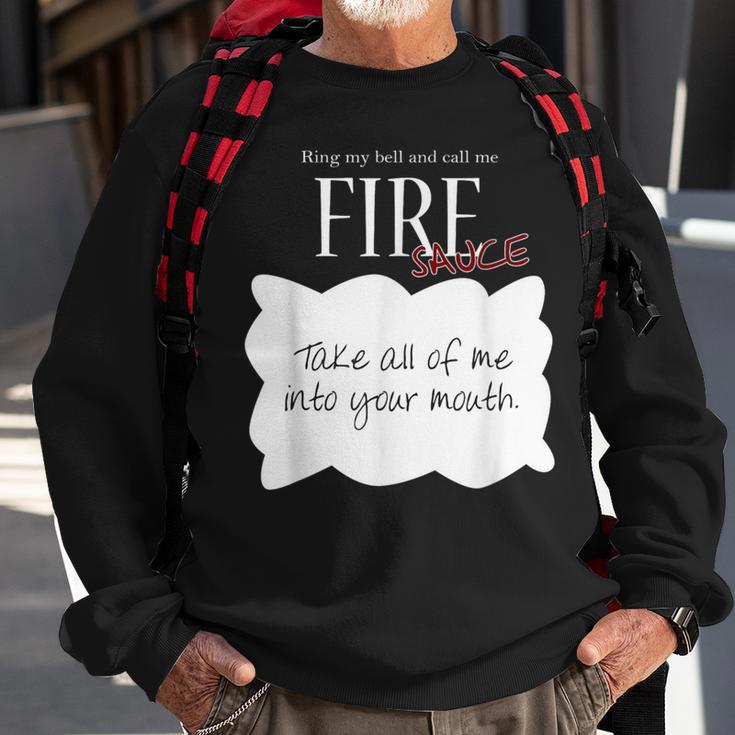 Ring My Bell And Call Me Fire Sauce Tacos Sauce Sweatshirt Gifts for Old Men