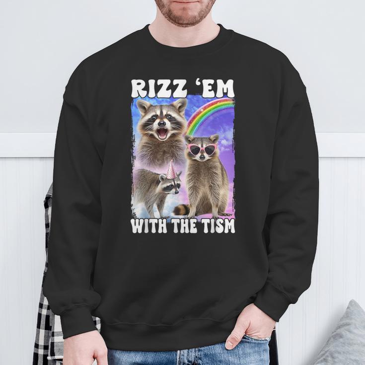 Rizz 'Em With The 'Tism Rizzler Ohio Rizz Sweatshirt Gifts for Old Men