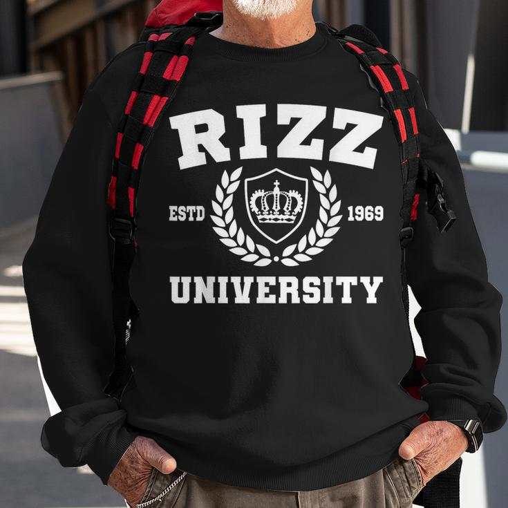 Rizz University Memes W Rizz Sweatshirt Gifts for Old Men