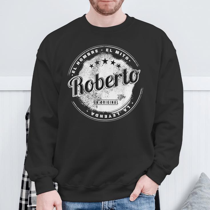 Roberto El Hombre El Mito La Leyend Roberto Nombre Camisa de entrenamiento Regalos para ancianos