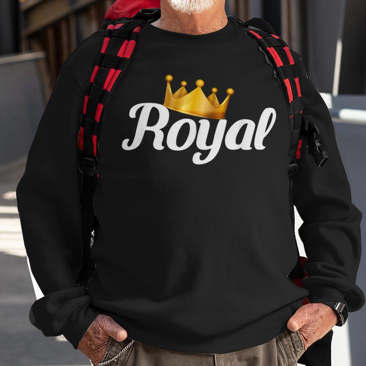 Royal Gold Crown Sweatshirt Gifts for Old Men