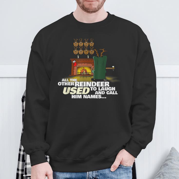 Rudolph The Red Nosed Reindeer Sweatshirt Gifts for Old Men