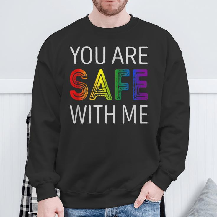 You Are Safe With Me Sweatshirt Gifts for Old Men