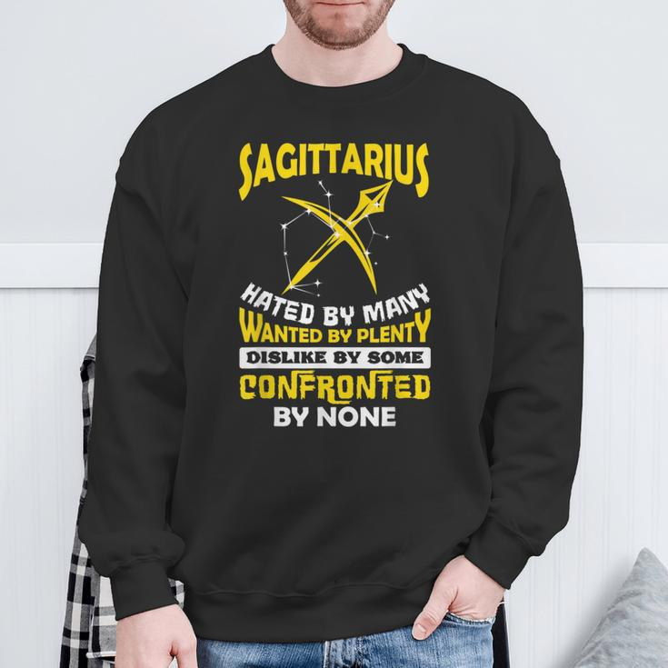 Sagittarius Hated By Many November December Zodiac Birthday Sweatshirt Gifts for Old Men