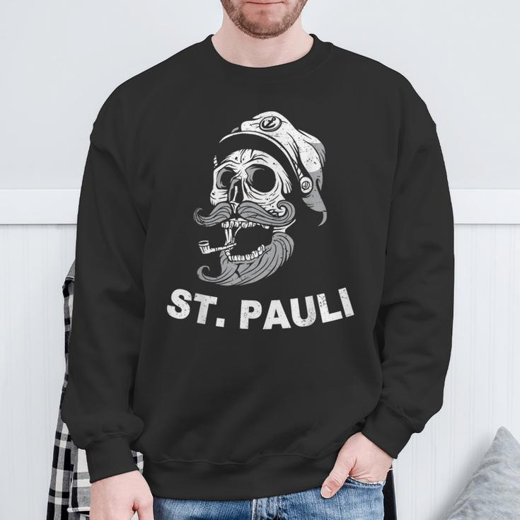 Saint Pauli Sailor Sailor Skull Hamburg Sweatshirt Geschenke für alte Männer