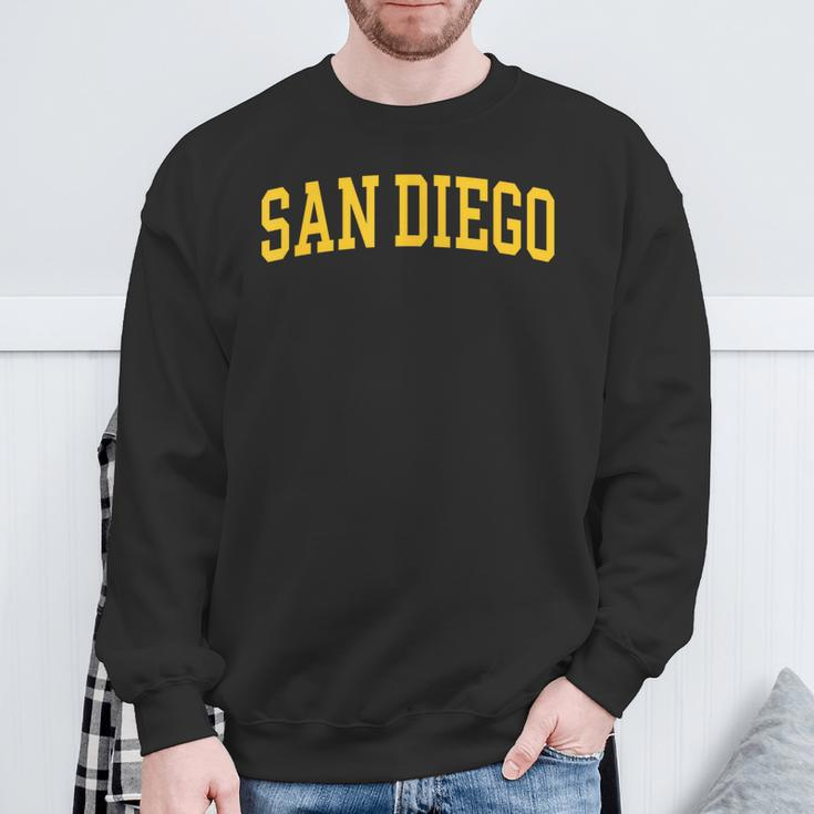 San Diego City Baseball Vintage Varsity San Diego Sweatshirt Gifts for Old Men