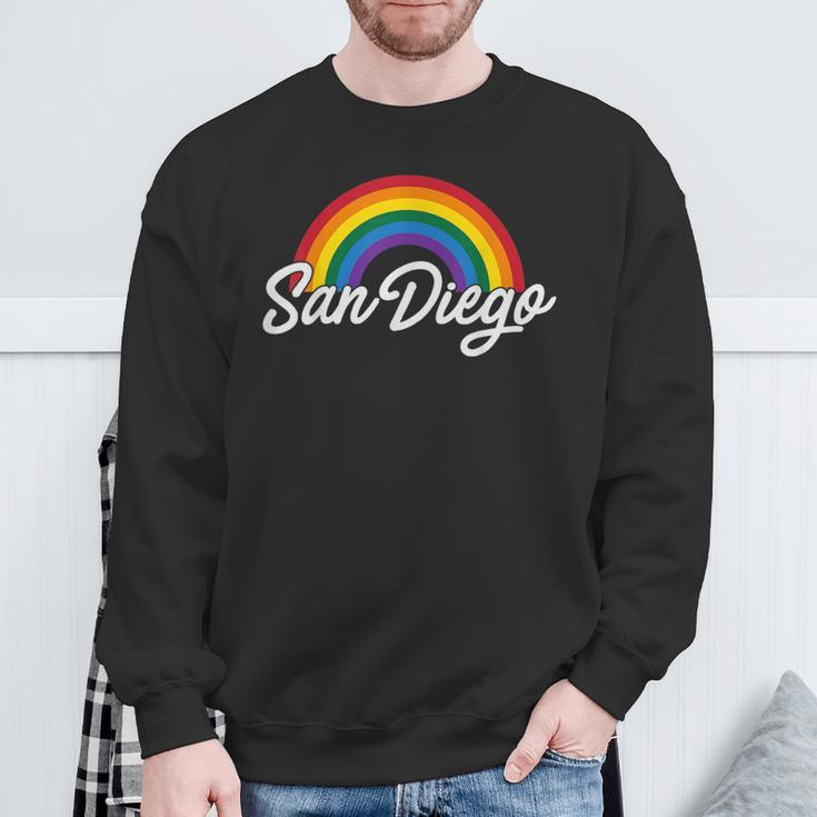 San Diego Gay Pride Gay Flag Sweatshirt Gifts for Old Men