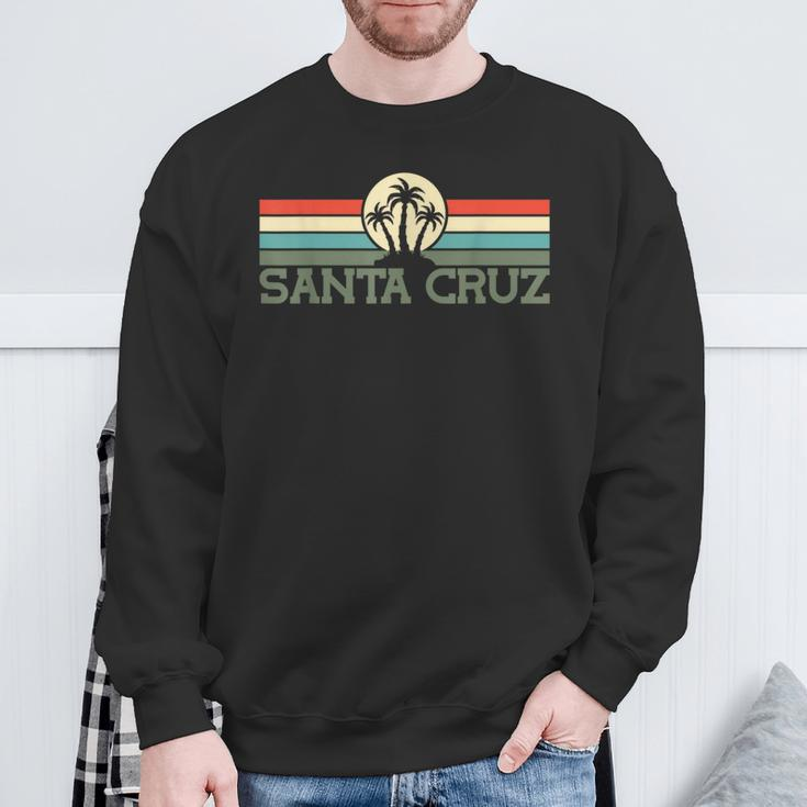 Santa Cruz Ca California Retro 70S 80S Surfer S Sweatshirt Geschenke für alte Männer