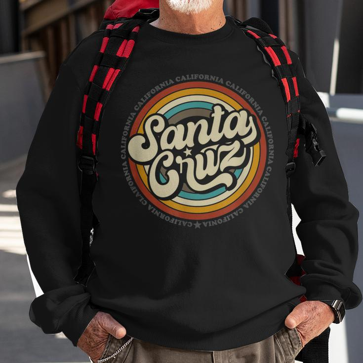 Santa Cruz City In California Ca Vintage Retro Souvenir Sweatshirt Gifts for Old Men