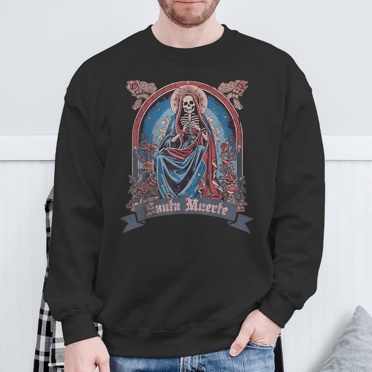 Santa Muerte Saint Death Sweatshirt Gifts for Old Men