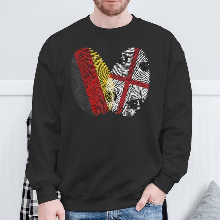 Sarden Fingerprint Sardegna Sardinia Sweatshirt Geschenke für alte Männer